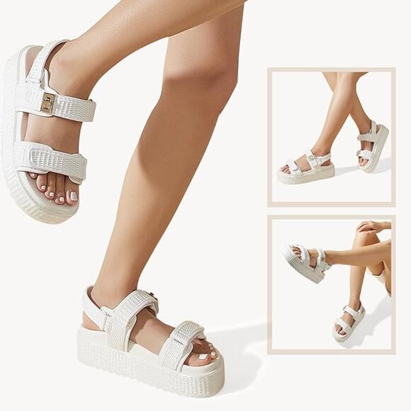 Women's Raffia Platforms